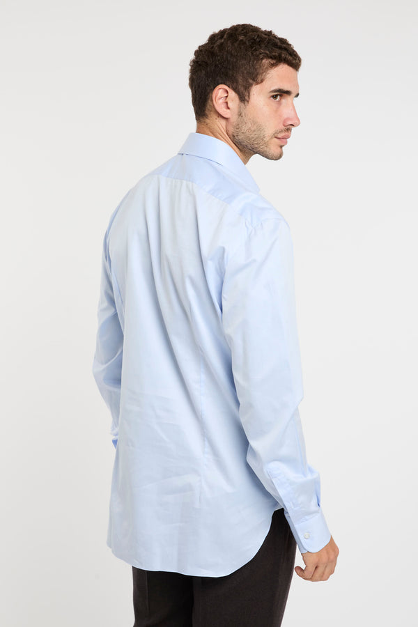 Blue Cotton Barba Shirt - 4