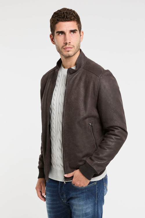 Barba Brown Leather Jacket