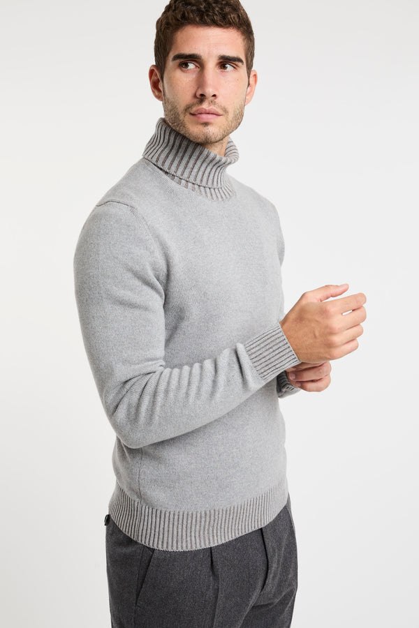 Barba Knitwear Grey Sweaters - 3