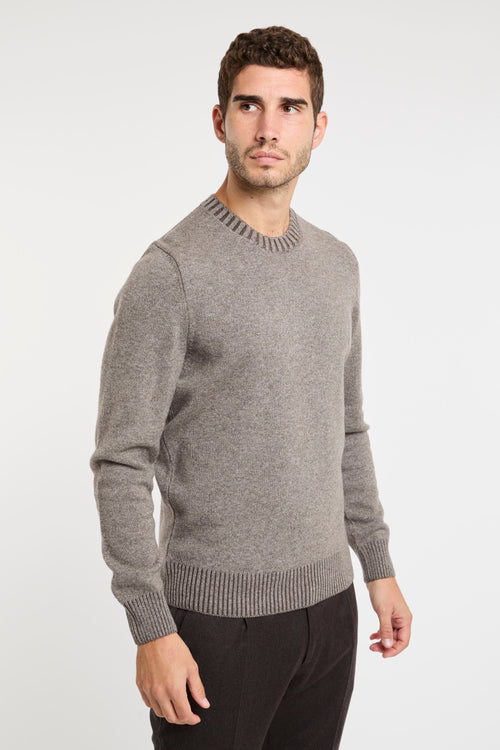 Girocollo in misto lana e cashmere