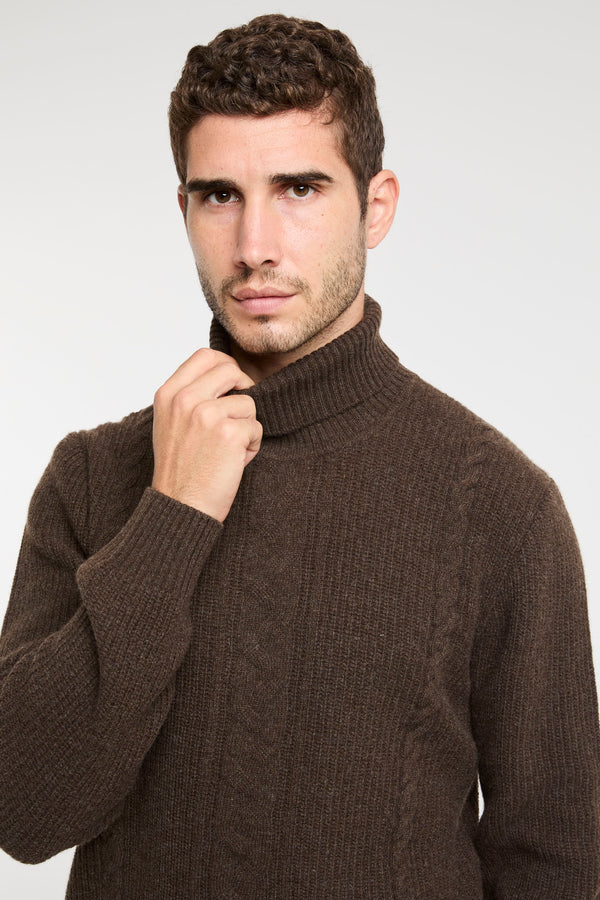 Barba Knitwear Brown Sweater - 1