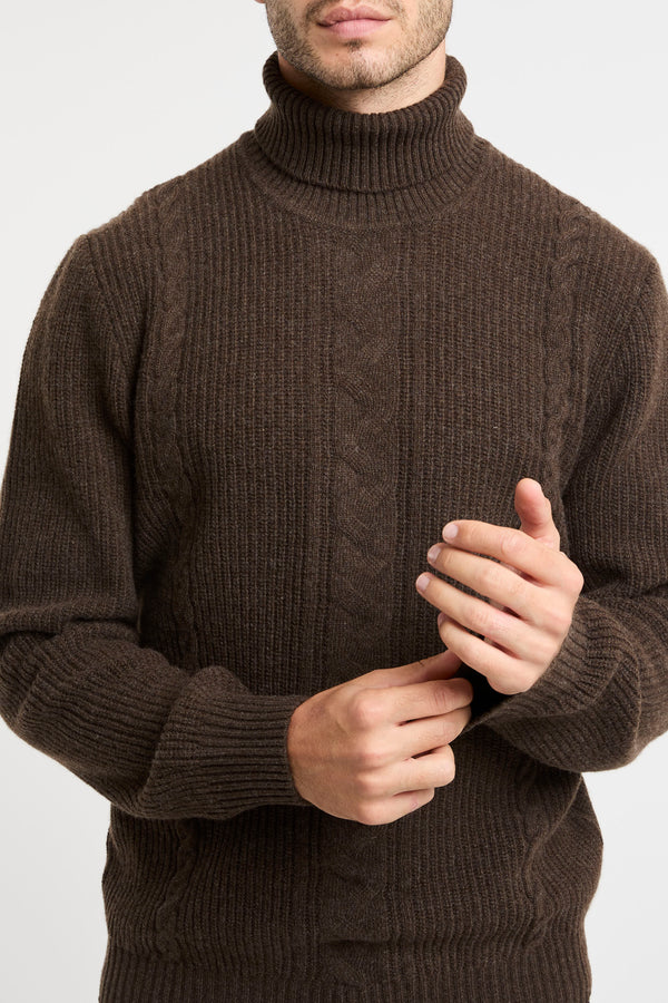 Barba Knitwear Brown Sweater - 4