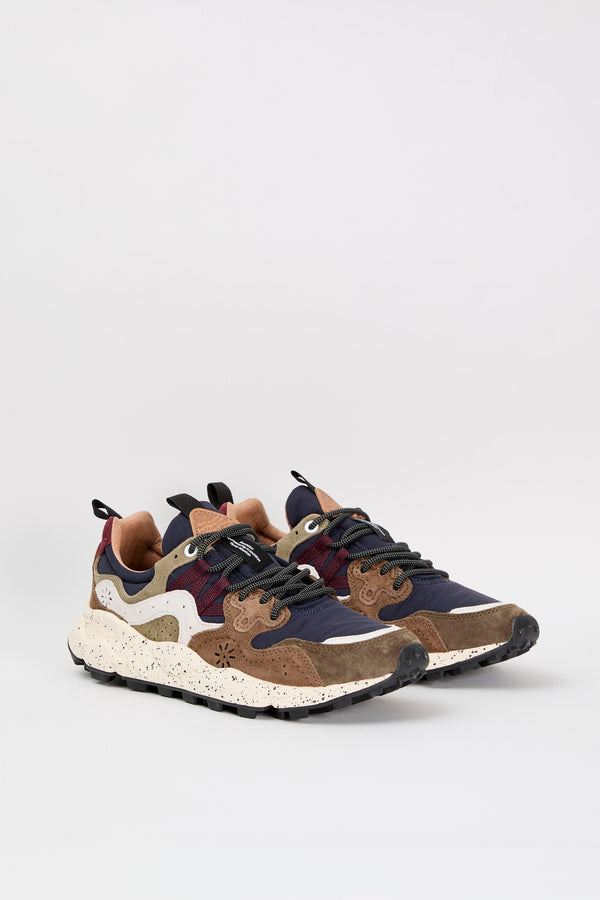 Flower Mountain Sneaker Yamano 3 Suede/Nylon Blue/Brown - 2