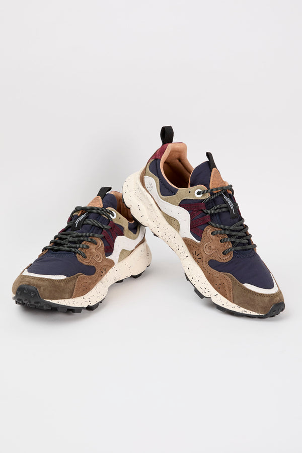 Flower Mountain Sneaker Yamano 3 Suede/Nylon Blue/Brown - 4