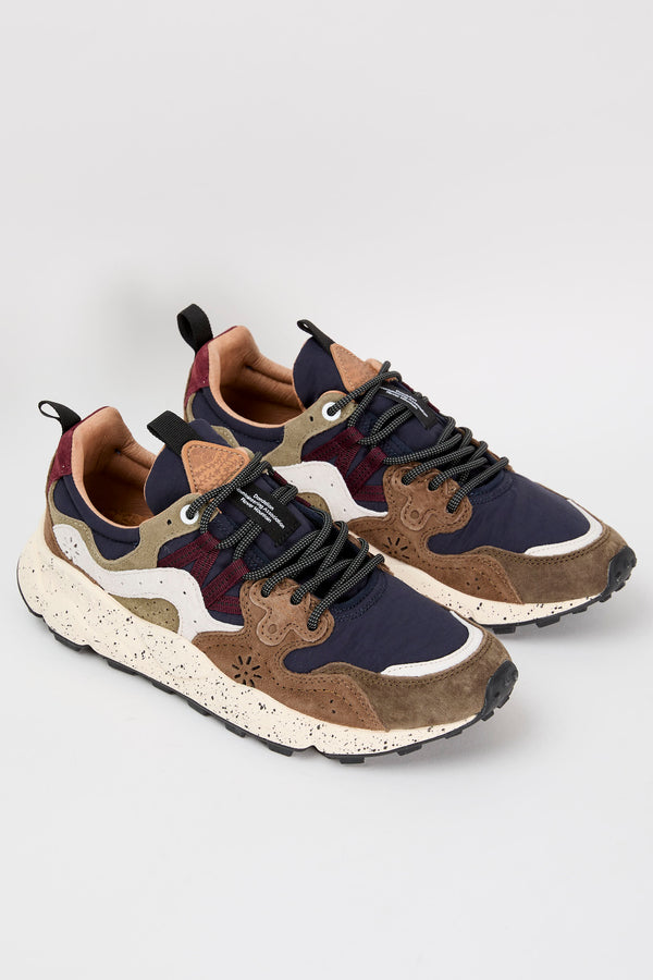 Flower Mountain Sneaker Yamano 3 Suede/Nylon Blue/Brown - 6