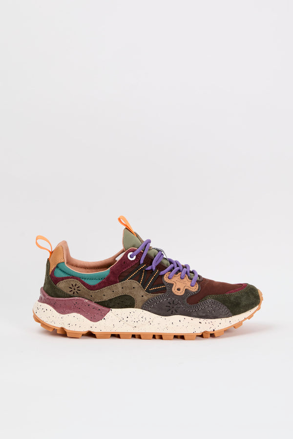 Flower Mountain Sneaker Yamano 3 Suede/Nylon Brown/Green - 1