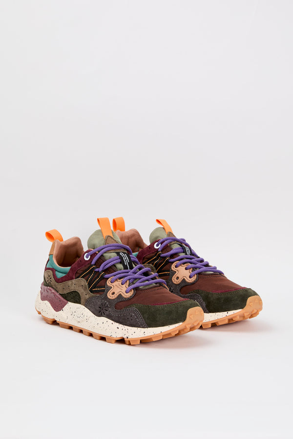 Flower Mountain Sneaker Yamano 3 Suede/Nylon Brown/Green - 2