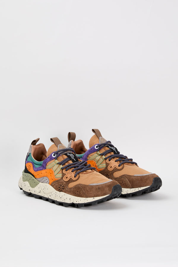 Flower Mountain Sneaker Yamano 3 Suede/Nylon Camel/Brown - 2