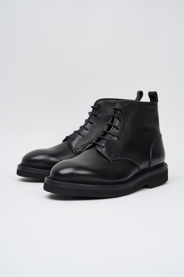 Premiata Black Leather Ankle Boot - 5