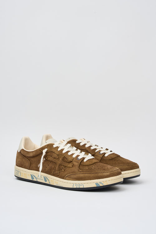 Premiata Sneakers Basket Clay Suede Brown-2