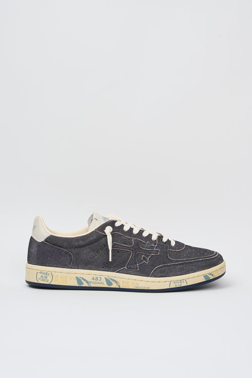 Premiata Sneakers Basket Clay Wildleder Blau