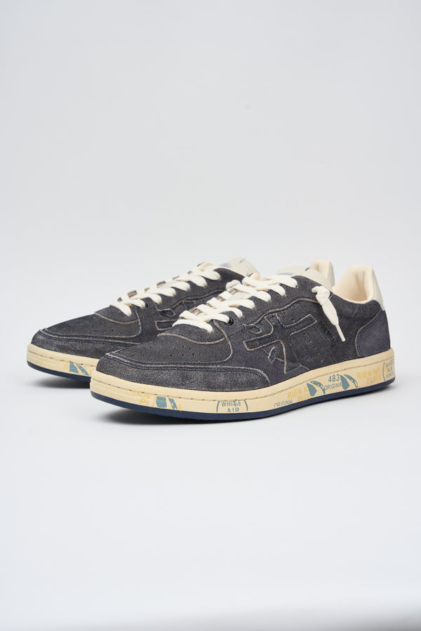 Premiata Sneakers Basket Clay Suede Blue - 6