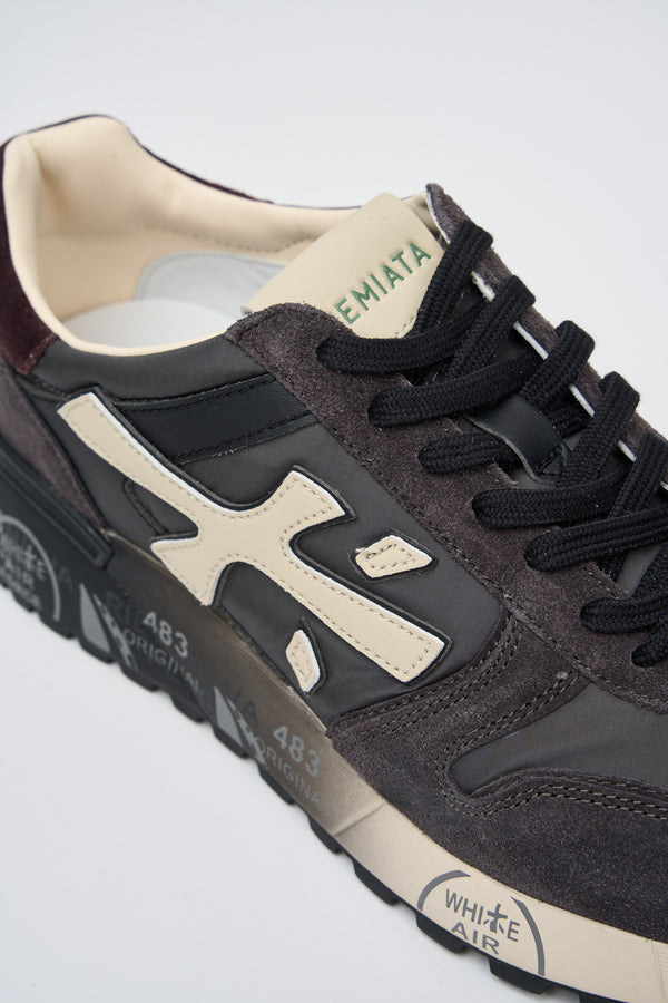 Premiata Sneakers Mick Leather/Nylon/Suede Grey - 4