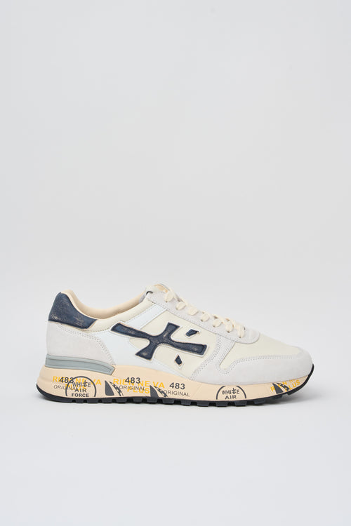 Premiata Sneakers Mick Leder/Nylon/Wildleder Weiß