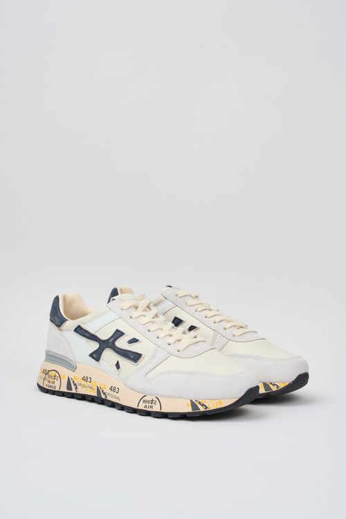 Premiata Sneakers Mick Leather/Nylon/Suede White-2