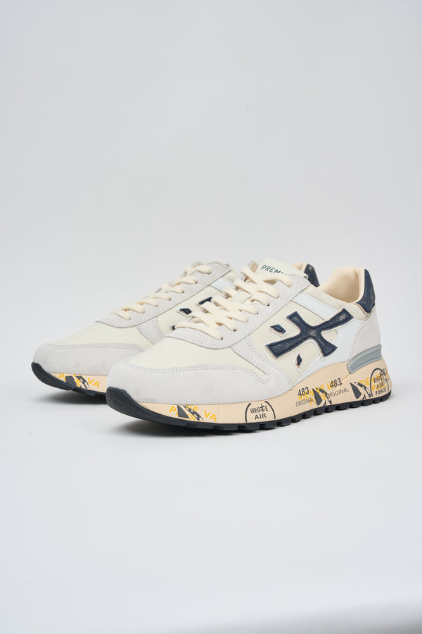 Premiata Sneakers Mick Leder/Nylon/Wildleder Weiß - 6