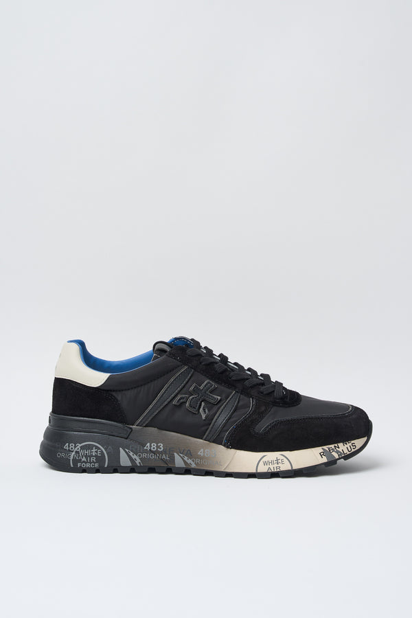 Premiata Sneakers Lander Suede/Nylon/Leather Black - 1