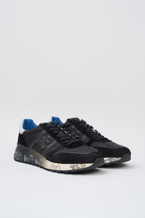 Premiata Sneakers Lander Suede/Nylon/Leather Black-2