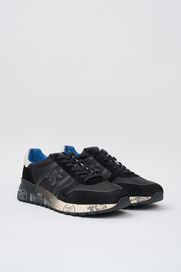 Premiata Sneakers Lander Suede/Nylon/Leather Black - 2