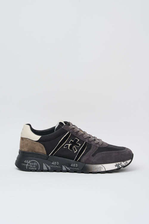 Premiata Sneaker LANDER Veloursleder/Nylon Grau