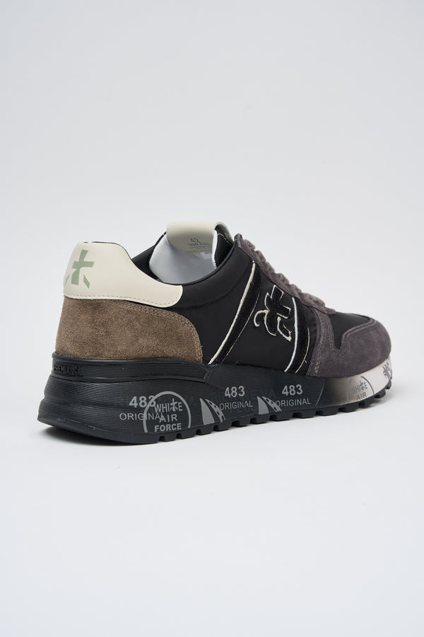 Premiata Sneakers LANDER Suede/Nylon Grey - 5