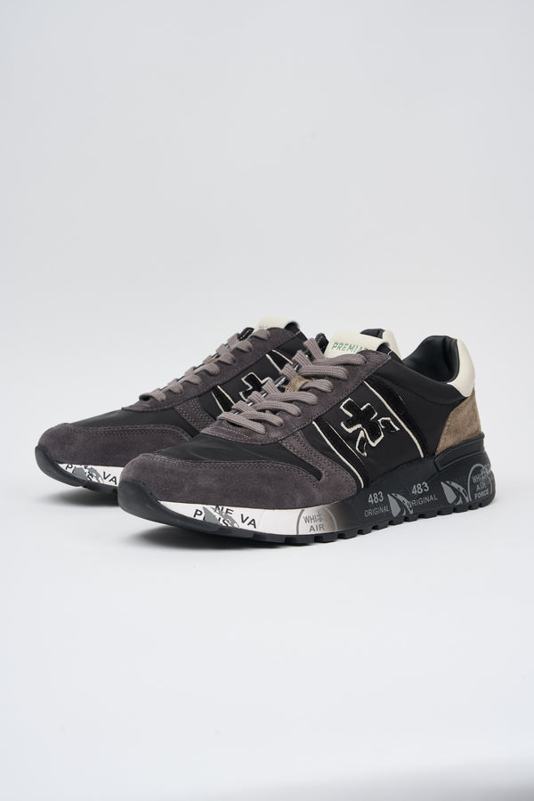 Premiata Sneakers LANDER Suede/Nylon Grey - 6