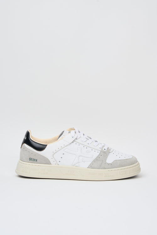 Premiata Sneaker Quinn Leder/Stoff Weiß