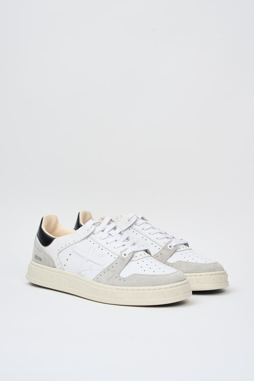 Premiata Sneakers Quinn Leather/Fabric White-2