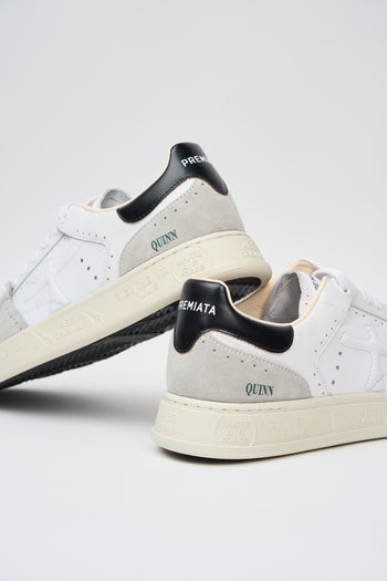 Premiata Sneaker Quinn Leder/Stoff Weiß - 5