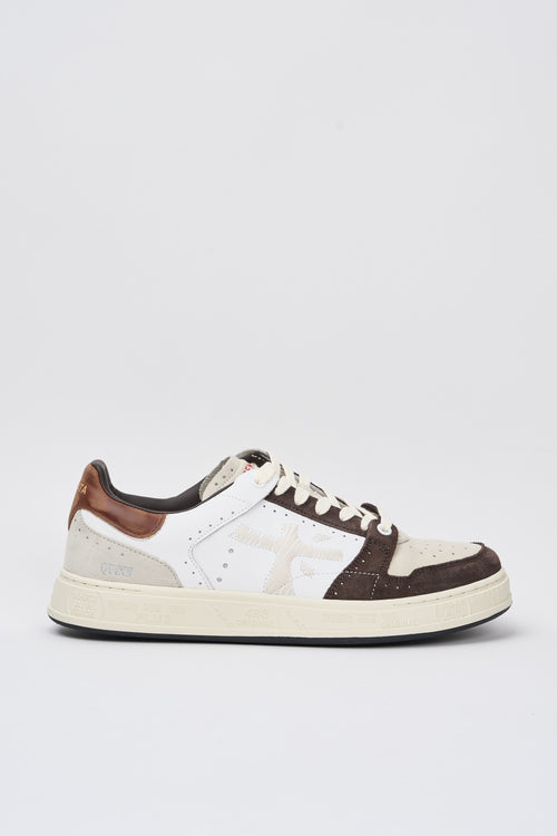 Premiata Sneakers Quinn Leder/Stoff Weiß