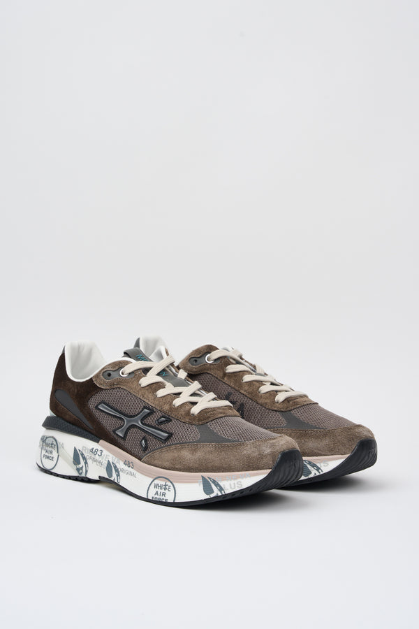 Premiata Moerun Nylon/Suede Sneakers Brown - 2