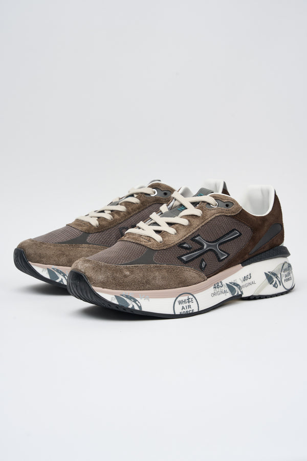 Premiata Moerun Nylon/Suede Sneakers Brown - 7