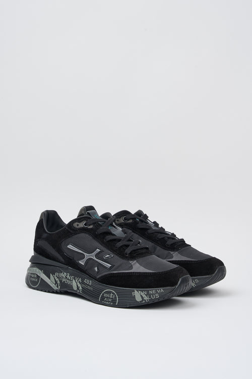 Premiata Sneakers Moerun Suede/Nylon Schwarz-2