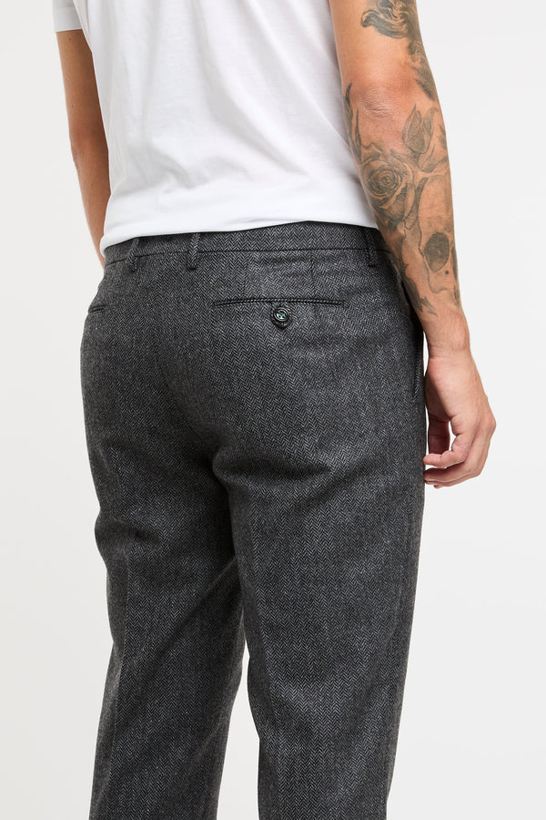 Morello1P Grey Fabric Trousers by Berwich - 5