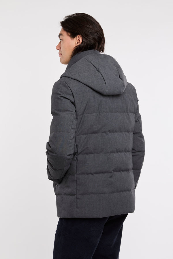 Fay Quilted Polyester/Viscose Grey Jacket - 6