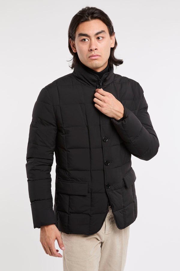 Fay Quilted Polyester Black Jacket - 4