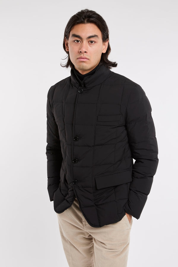 Fay Quilted Polyester Black Jacket - 6