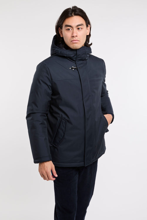 Fay Double Front Jacket Polyester Blue