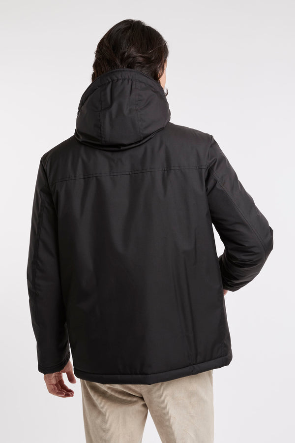 Fay Technical Gabardine Black Jacket - 4