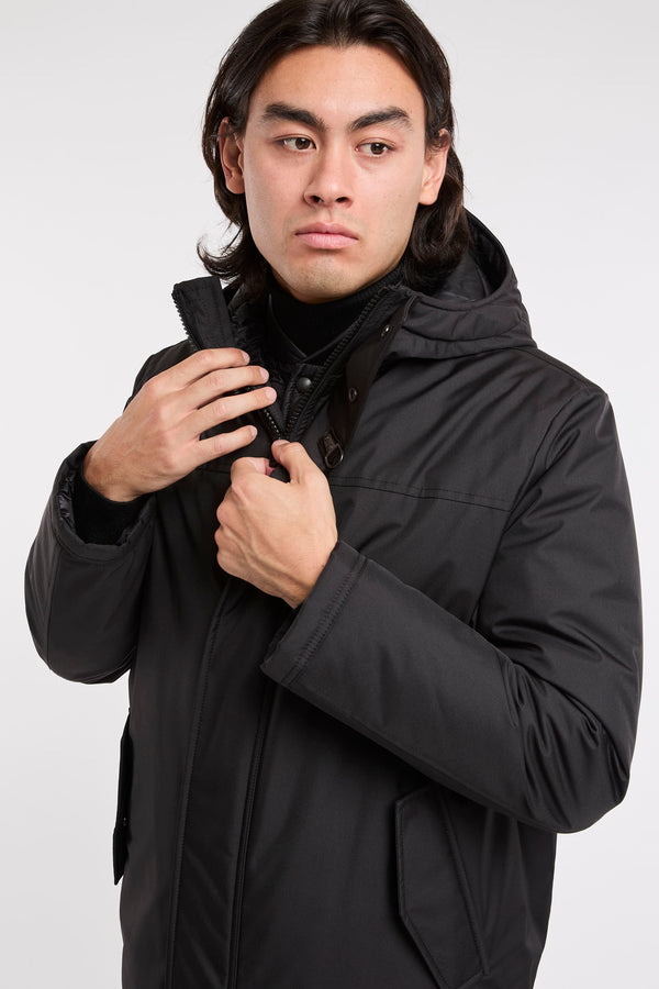 Fay Technical Gabardine Black Jacket - 6