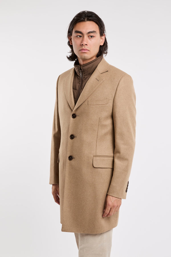 Fay Camel Wool/Cashmere Coat - 3