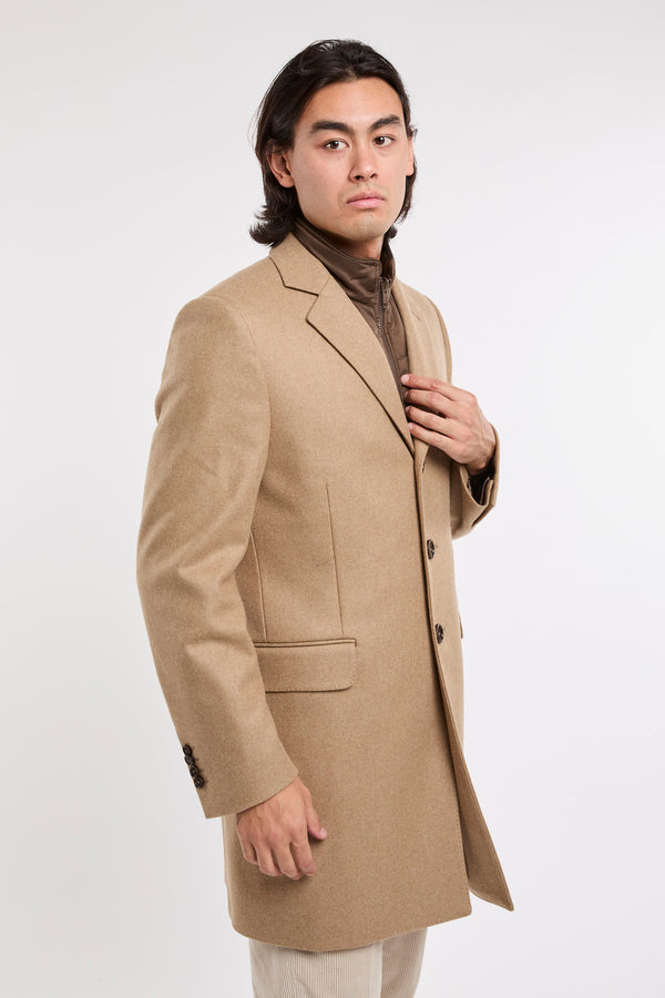 Fay Camel Wool/Cashmere Coat - 4