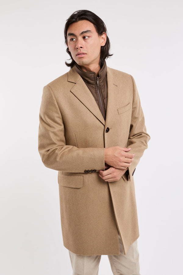 Fay Camel Wool/Cashmere Coat - 6