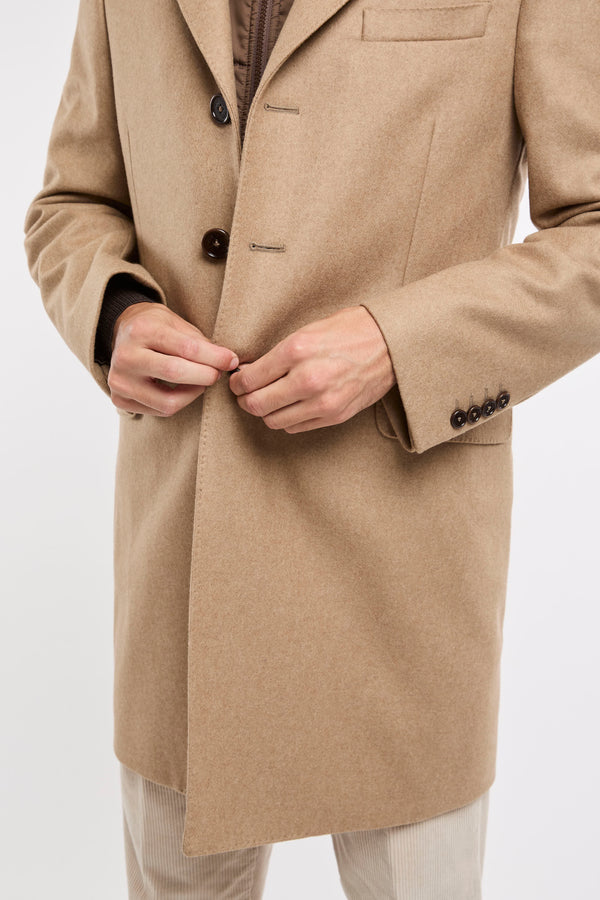 Fay Camel Wool/Cashmere Coat - 7