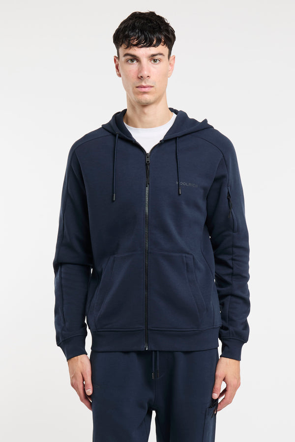 Woolrich Blue Cotton Hoodie Sweatshirt - 1