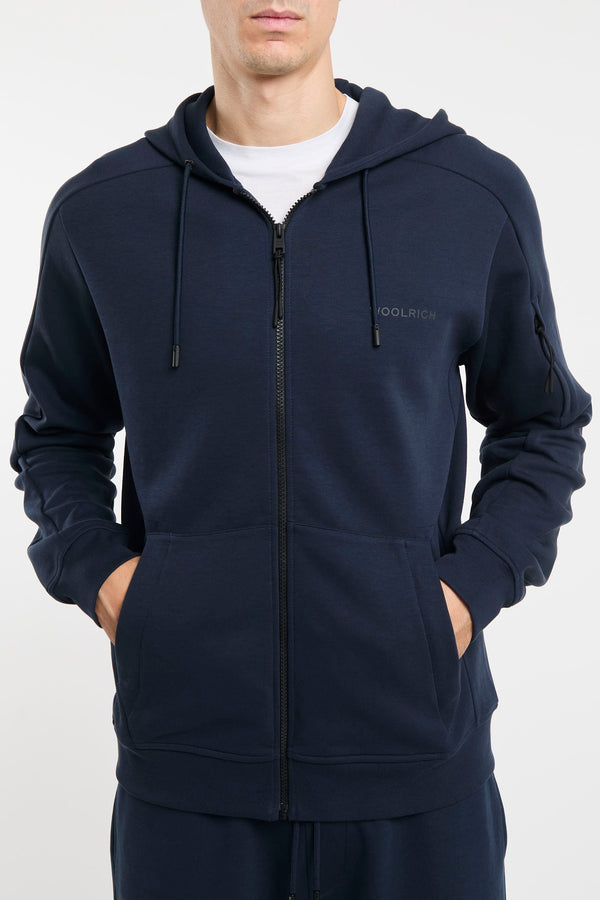 Woolrich Blue Cotton Hoodie Sweatshirt - 3