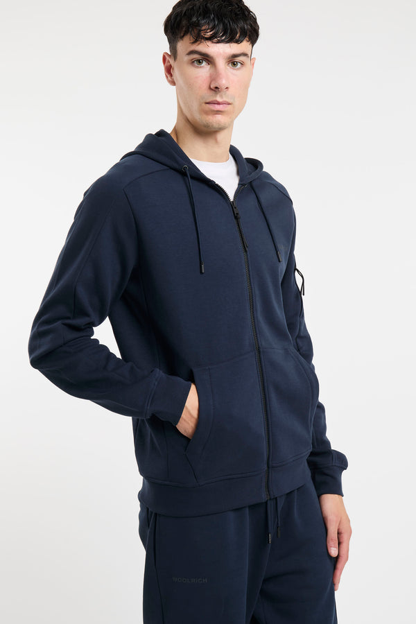 Woolrich Blue Cotton Hoodie Sweatshirt - 4