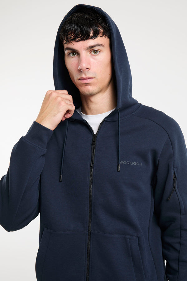 Woolrich Blue Cotton Hoodie Sweatshirt - 6