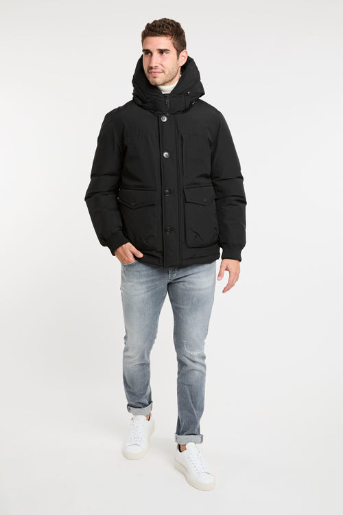 Ramar Cloth Black Bomber Jacket Woolrich