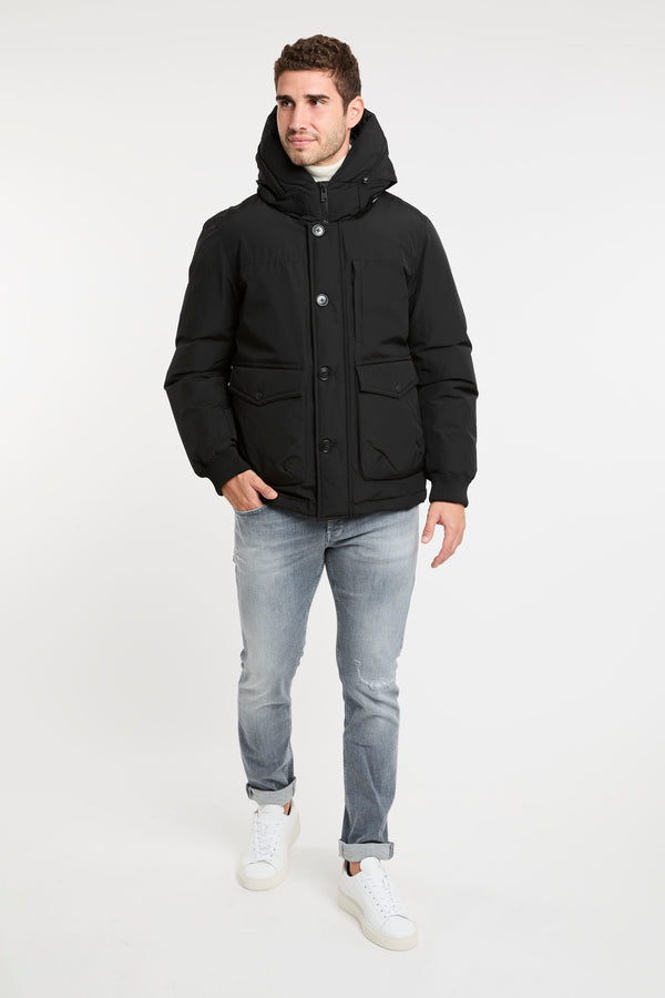 Ramar Cloth Black Bomber Jacket Woolrich - 1